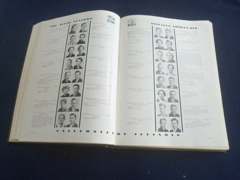 1936 THE ILLIO UNIVERSITY OF ILLINOIS YEARBOOK - URBANA-CHAMPAIGN, IL - YB 2769