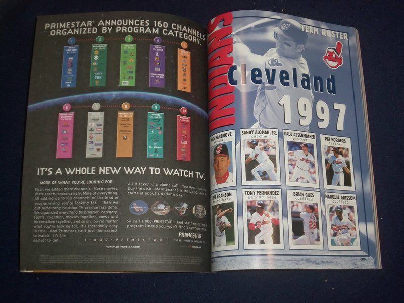 1997 AMERICAN LEAGUE CHAMPIONSHIP SERIES PROGRAM - CLEVELAND - BALTIMORE-ST 6524