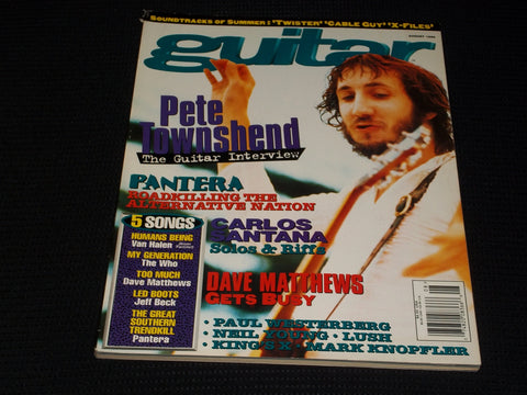 1996 AUGUST GUITAR MAGAZINE - PETE TOWNSHEND FRONT COVER - E 7152