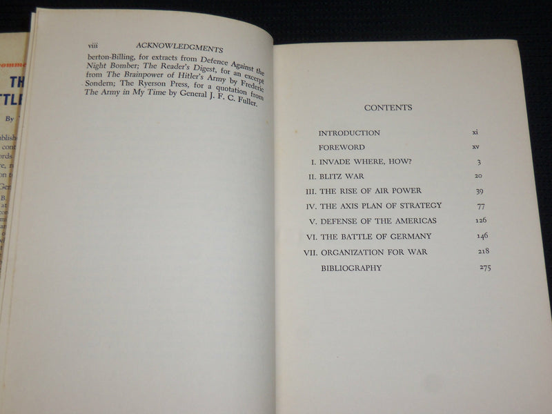 1942 THE COMING BATTLE OF GERMANY HARDCOVER BOOK BY WILLIAM B. ZIFF - KD 7537