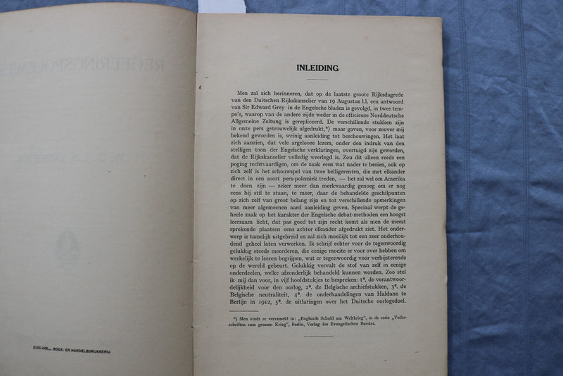 1916 REGEERINGSPOLEMIEK DOOR - DR. LABBERTON - DUTCH - SOFTCOVER BOOK - K 2984