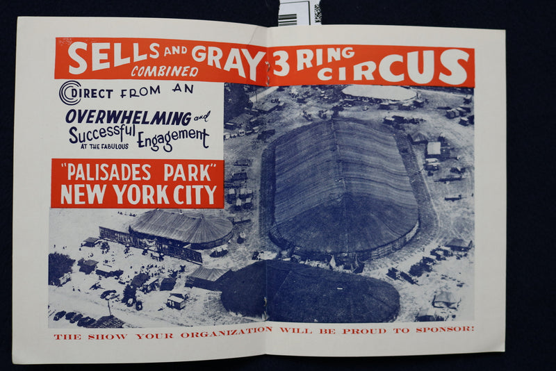 1960'S SELLS AND GRAY COMBINED CIRCUS PROGRAM - K 493