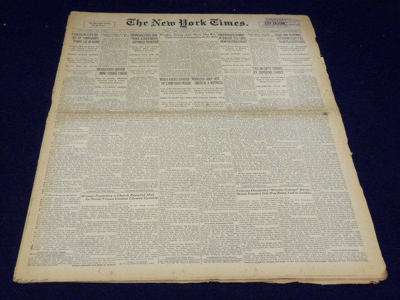 1932 MAY 22 NEW YORK TIMES - BRANDEIS URGES COMPETITION CONTROL - NT 4113