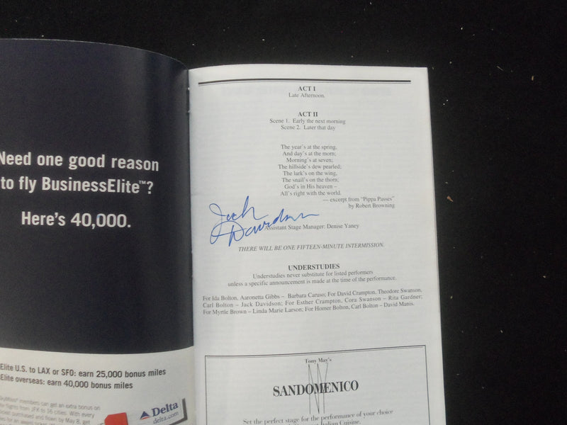 2002 MORNING'S AT SEVEN PLAYBILL - 11 SIGNATURES - J 8202