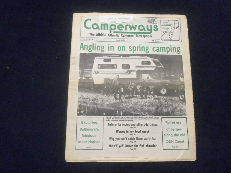 1983 APRIL CAMPERWAYS NEWSPAPER - BLUE BELL, PA- SPRING CAMPING - NP 6154