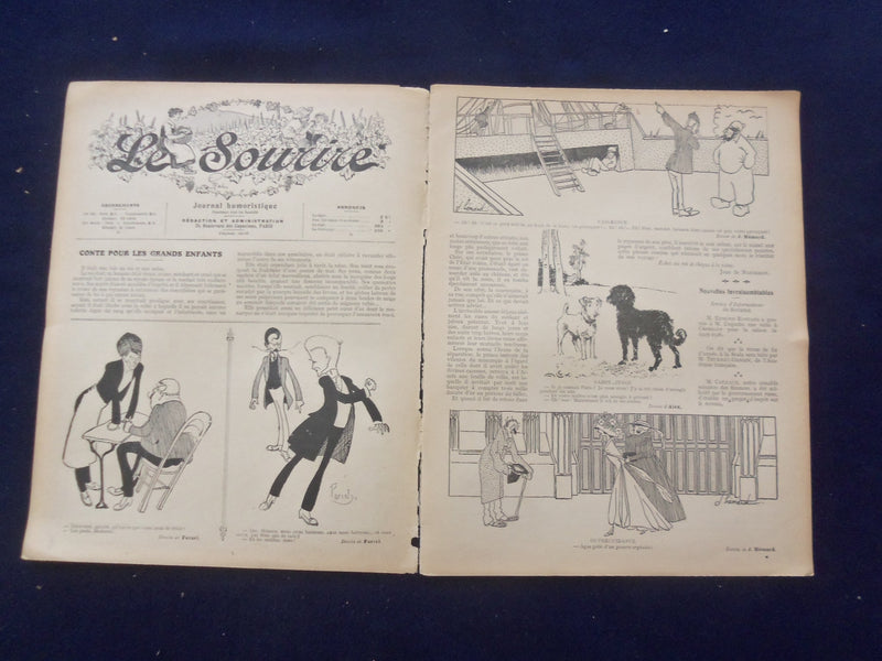 1908 SEP 26 LE SOURIRE MAGAZINE - ILLUSTRATED COMEDY - FRENCH TEXT - SP 4867P