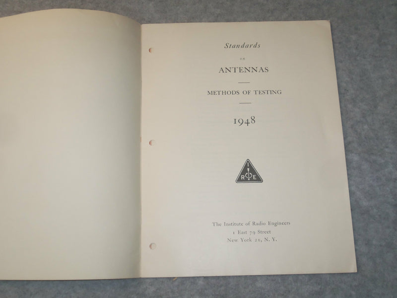 1948 STANDARDS ON ANTENNAS METHODS OF TESTING - J 6302