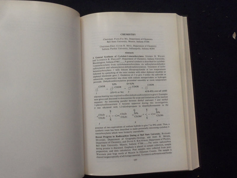 1977 INDIANA ACADEMY OF SCIENCE PROCEEDINGS HARDCOVER BOOK - KD 8291