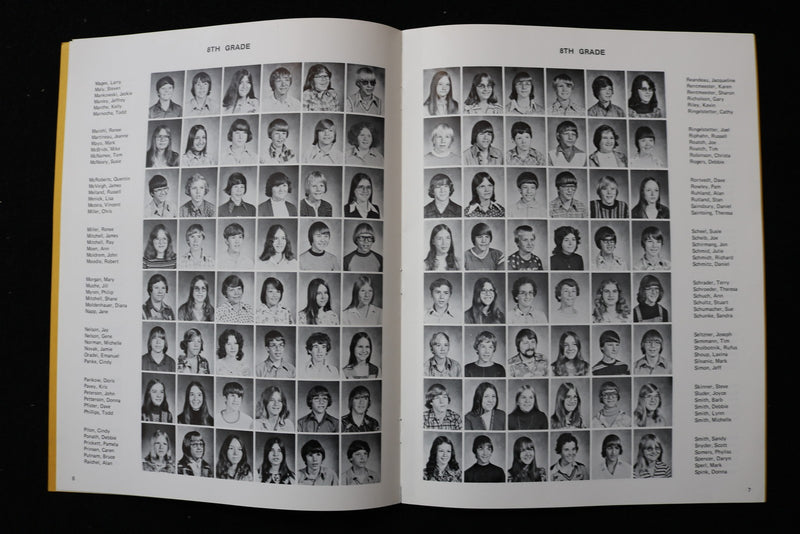 1974-1976 SUN PRAIRIE JUNIOR HIGH SCHOOL YEARBOOKS - LOT OF 2 - K 2932