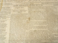 1851 MAY 17 BOSTON MUSEUM NEWSPAPER - HENRY W. LONGFELLOW - JOHNSON - NP 9024