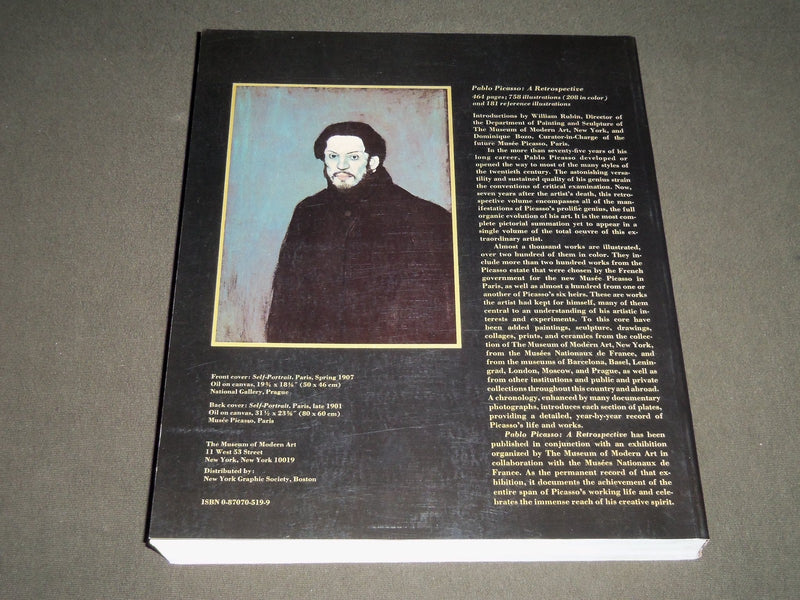 1980 PABLO PICASSO A RETROSPECTIVE EDITED BY WILLIAM RUBIN BOOK - I 937