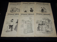 1896 JOURNAL AMUSANT ILLUSTRE FRENCH MAGAZINE LOT OF 26 - FASHION ILLUS- O 3197E