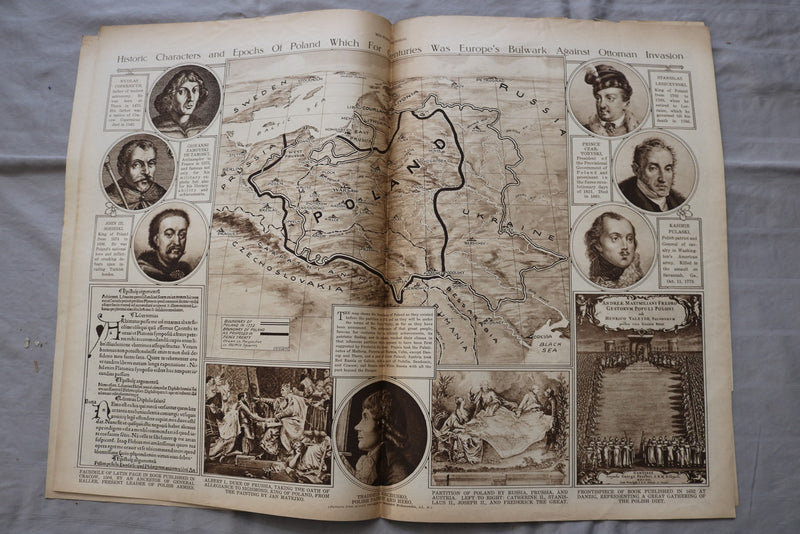 1919 JUNE 19 MID-WEEK PICTORIAL MAGAZINE SECTION - U.S. ARMY ON RHINE - NP 9260