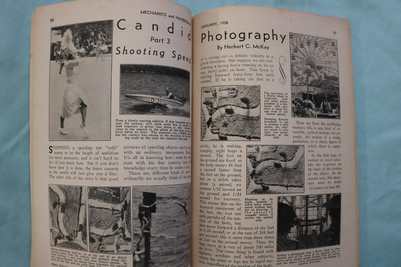 1938 JANUARY MECHANICS AND HANDICRAFT MAGAZINE - K 3273
