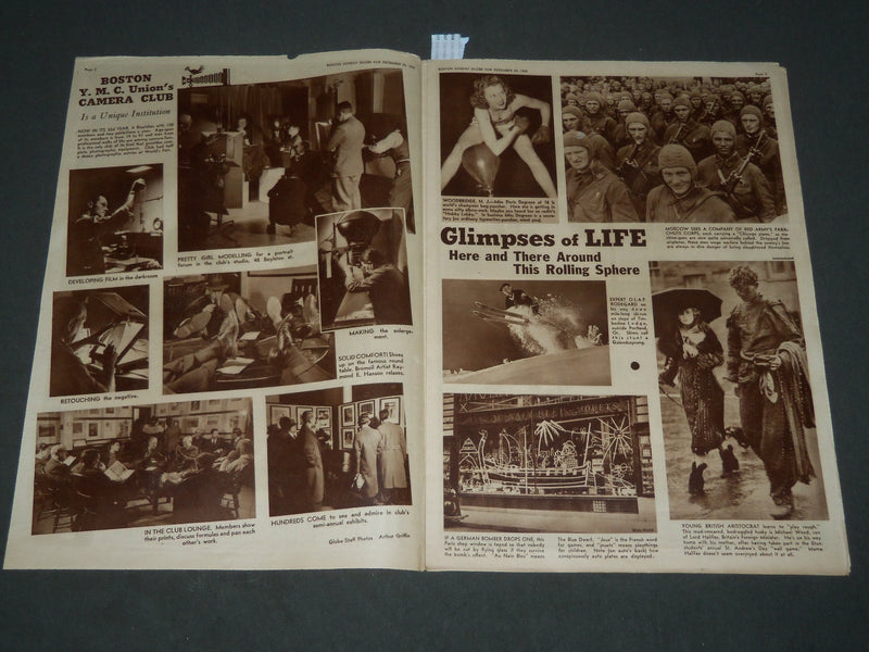 1939 DECEMBER 24 BOSTON GLOBE PICTORIAL MAGAZINE - HOFFMAN'S CHRIST - NP 2940