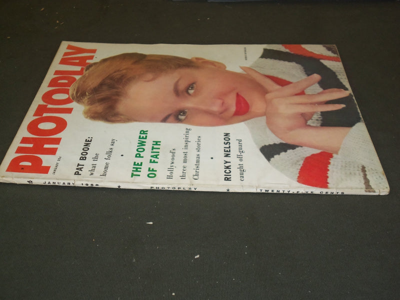 1958 JANUARY PHOTOPLAY MAGAZINE - DEBBIE REYNOLDS COVER - M 245