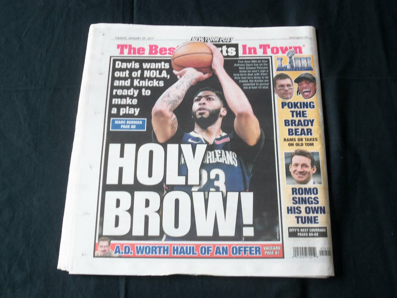 2019 JANUARY 29 NEW YORK POST NEWSPAPER - CUOMO VS. THE CHURCH - CANON FIRE