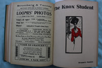 1904-1907 THE KNOX STUDENT HARDCOVER BOOKS - 2 VOLUMS - GALESBURG, IL - KD 9683