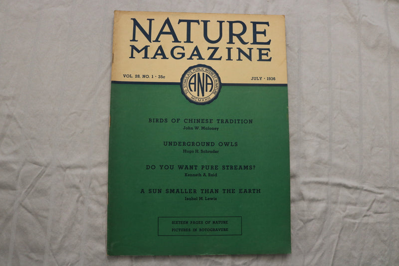 1936 JULY NATURE MAGAZINE - ST 6922F