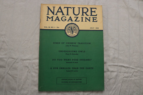 1936 JULY NATURE MAGAZINE - ST 6922F