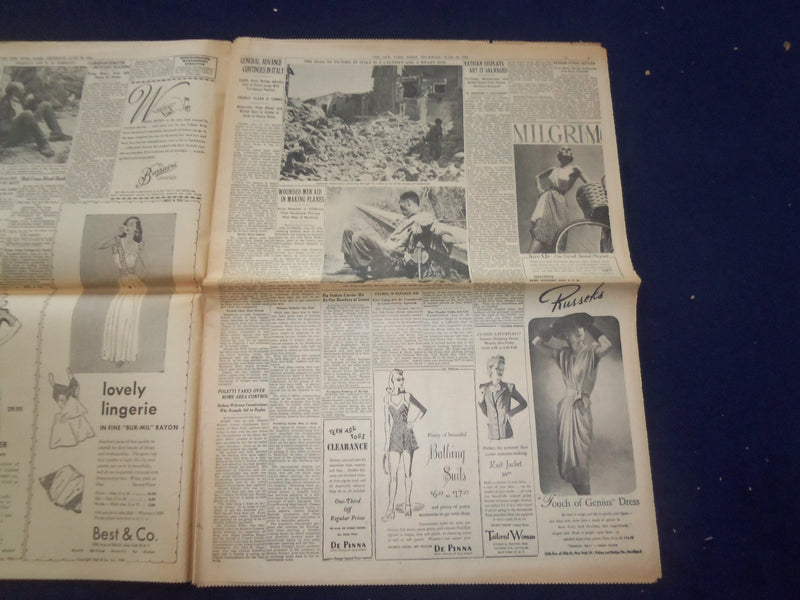 1944 JUNE 22 NEW YORK TIMES -AMERICAN TROOPS BATTLE TO ENTER CHERBOURG - NP 6574