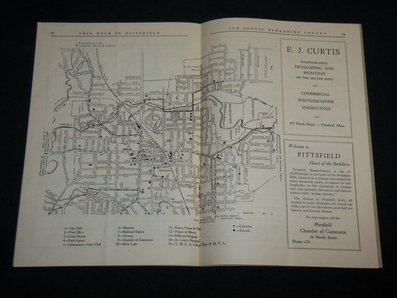 1930 THIS WEEK IN PITTSFIELD MAGAZINES LOT OF 2 ISSUES - J 6634
