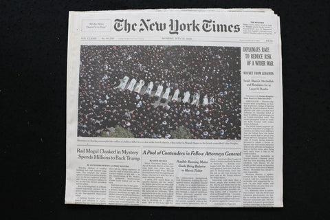 2024 JULY 29 NEW YORK TIMES - DIPLOMATS RACE TO REDUCE RISK OF A WIDER WAR