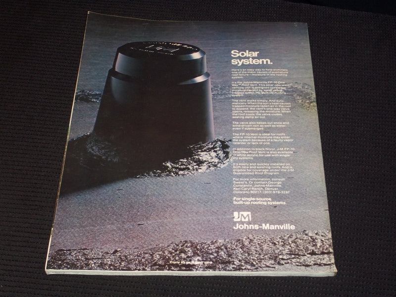 1981 MID AUGUST ARCHITECTURAL RECORD MAGAZINE - ENGINEERING FRONT COVER - E 5948