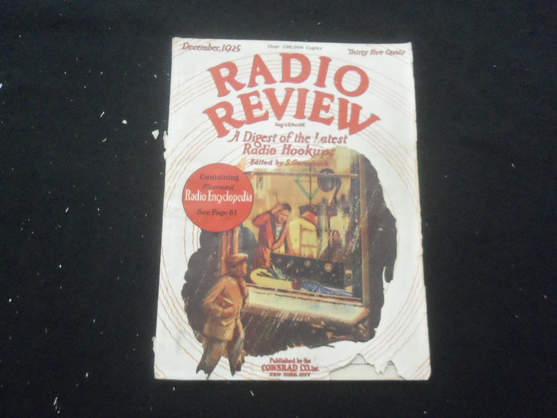 1925 DEC RADIO REVIEW & RADIO LISTENERS' GUIDE AND CALL BOOK MAGAZINE - B 433U
