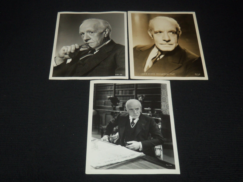 LEWIS STONE PUBLICITY PHOTOS LOT OF 3 - 8x10 - #127