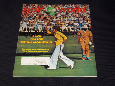 1977 APRIL 8 GOLF WORLD MAGAZINE - KATHY WHITWORTH FRONT COVER - E 6578
