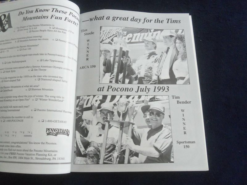 1994 JULY 17 MILLER GENUINE DRAFT 500 RACING PROGRAM W/PATCH - SP 3990M