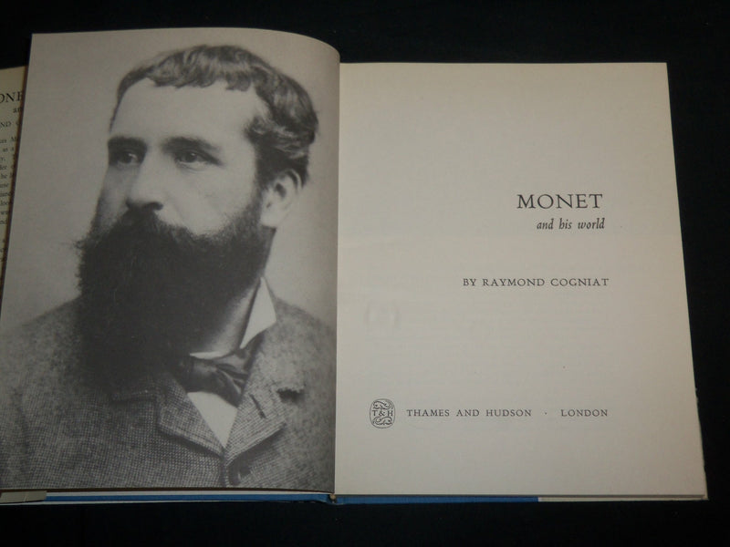 1966 MONET AND HIS WORLD HARDCOVER BOOK BY RAYMOND COGNIAT - KD 6742