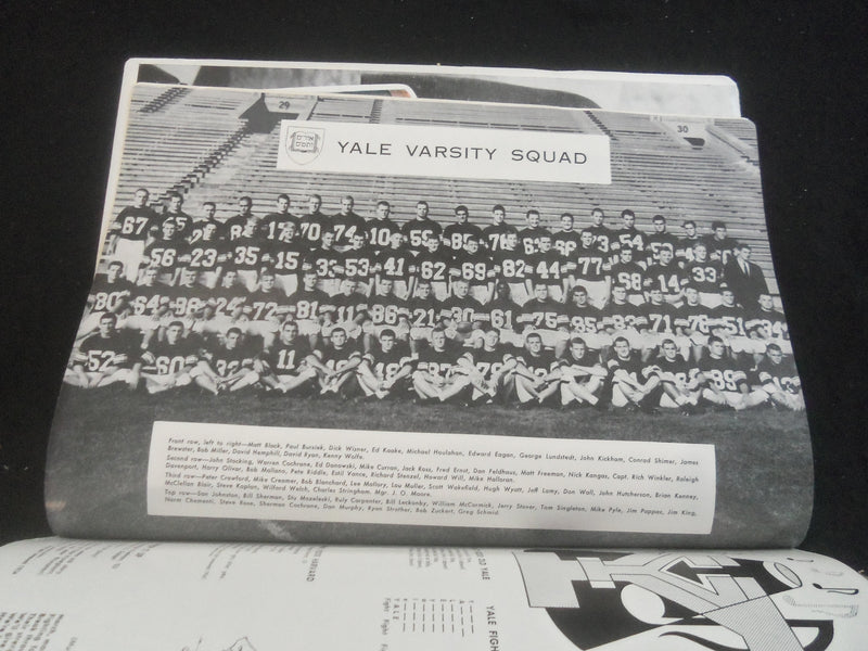 1959 NOVEMBER 21 FOOTBALL PROGRAM - HARVARD UNIV VS. YALE UNIV - B 4370M