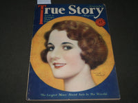 1928 NOVEMBER TRUE STORY MAGAZINE - GERTRUDE OLMSTEAD COVER- J 2827