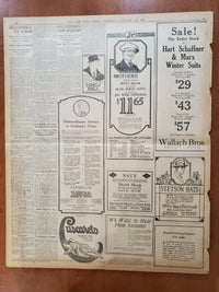 1921 JAN 22 NEW YORK TIMES-ROCKEFELLER GIVES $1MIL FOR STARVING CHILDREN-NT 8105