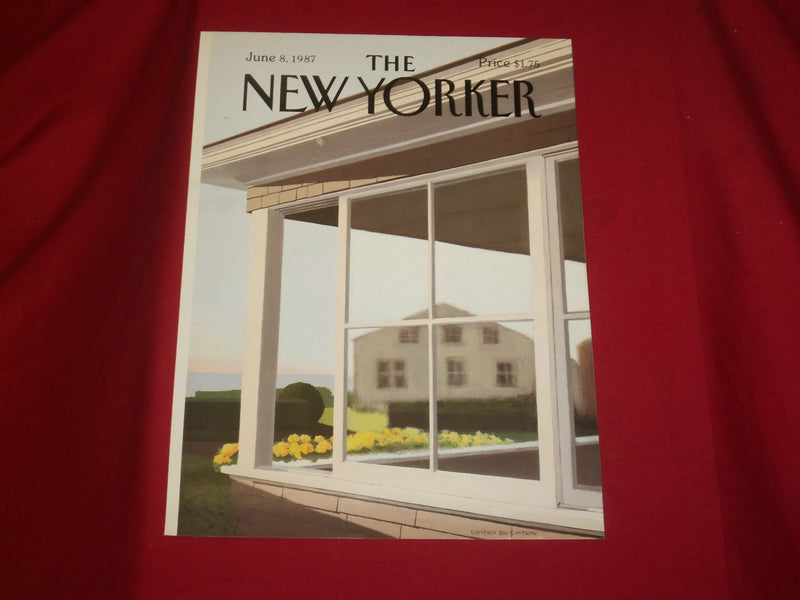 1987 JUNE 8 NEW YORKER MAGAZINE FRONT COVER ONLY - GREAT ART FOR FRAMING