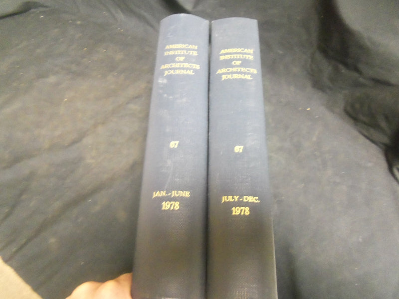1978 AMERICAN INSTITUTE OF ARCHITECTS 2 BOUND VOLUMES - NICE PHOTOS - R 865