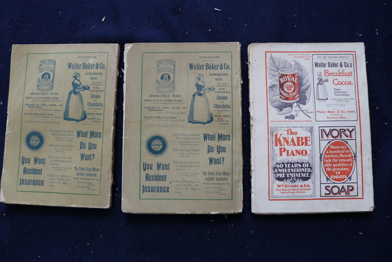 1894-1920 HARPER'S MONTHLY MAGAZINE - LOT OF 9 - O 3491