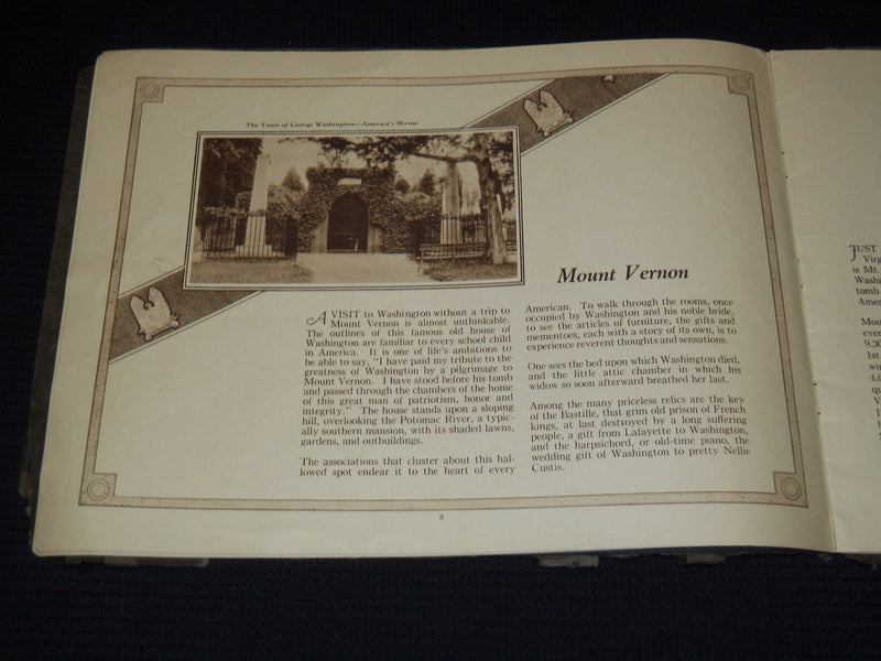 1920'S WASHINGTON THE HEART OF THE NATION VIEW BOOK - GREAT PHOTOS - J 7929