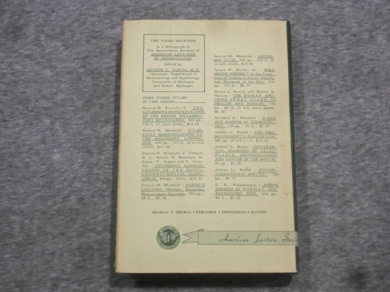 1961 THE FIXED ERUPTION BY ASHSTON L. WELSH - KD 2758J