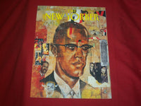 1992 OCTOBER 12 NEW YORKER MAGAZINE FRONT COVER ONLY - MALCOLM X - FOR FRAMING