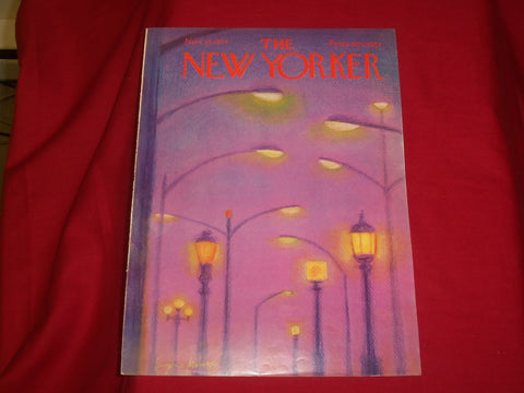 1974 NOVEMBER 18 NEW YORKER MAGAZINE FRONT COVER ONLY - GREAT ART FOR FRAMING