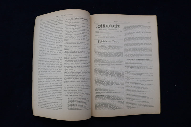 1892 DECEMBER GOOD HOUSEKEEPING MAGAZINE - ILLUSTRATED COVER & STORIES - E 11741