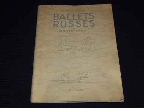 1934 BALLETS RUSSES DE MONTE CARLO PROGRAM - GREAT PHOTOS - J 7275