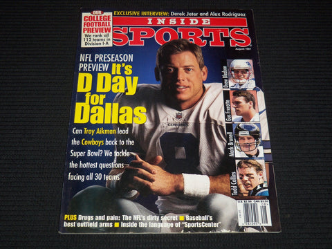 1997 AUGUST INSIDE SPORTS MAGAZINE - TROY AIKMAN COVER - E 12625