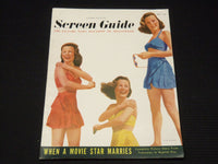 1947 MAY SCREEN GUIDE MAGAZINE - JUNE ALLYSON COVER - E 13492