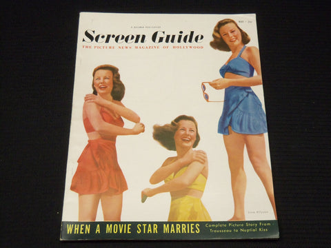 1947 MAY SCREEN GUIDE MAGAZINE - JUNE ALLYSON COVER - E 13492