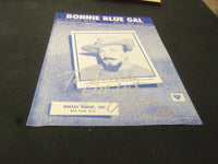 MITCH MILLER BONNIE BLUE GAL AUTOGRAPHED SHEET MUSIC - AM 44