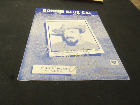 MITCH MILLER BONNIE BLUE GAL AUTOGRAPHED SHEET MUSIC - AM 44